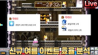 메이플랜드) 여름 이벤트 떴다~~!! 경쿠에 캐쉬 치장…