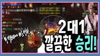 리니지M혁이 오만7층 2대1싸움  네만피요天堂M