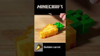 마인크래프트 황금 사과와 황금 당근을 실제로 썰면? ✨ | Cutting Minecraft Golden Apple & Carrot ASMR #Shorts