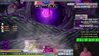 렌 챌 7.5만 찍기 육성 20일차 / 전투력 5천만 길원모집 - 노방종 룰렛 - 메이플스토리