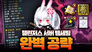 [메이플] 메린이 필수 시청!! 챌린저스 서버 템세팅 …