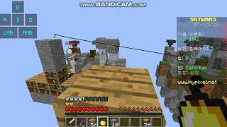 마인크래프트 하이픽셀 스카이워즈 초보모드(블럭힛좀 씀)