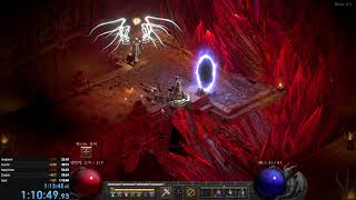 디아블로2 레저렉션 싱글 스피드런... 오늘은 개인 기…