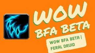 WoW BfA Beta | Feral Druid | Snapshotting Since WotLK