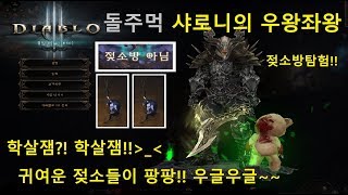 디아블로3 돌주먹 샤로니의 젖소방 탐험 귀여운 젖소들이…
