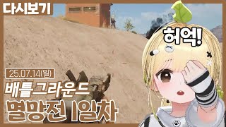 2025년 멸망전 1일차【배틀그라운드】 (07.14)