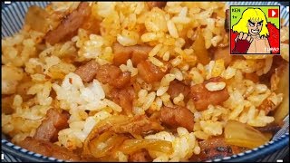 던전앤파이터 게임하다가 배고파서 먹은 햄김치볶음밥