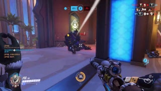 달밤의 토끼 친구랑 함께 오버워치합니다