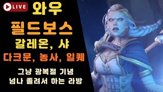 ♬[와우 클래식] 판다리아 필드보스 갈레온, 샤, 다크문, 농사  [싱싱비타민 라이브]