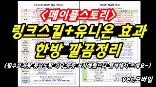 [한자] 메이플스토리 링크스킬 유니온 효과 총정리 (필수랑 필요한 것들 다 체크 해뒀으니깐 캡쳐해서 쓰세요~) [한자플스토리]