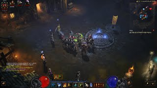 [디아블로3] 28시즌 열리기 전 27시즌 맨땅으로 시작해서 놀기 / 잼있는 지옥니 부두! 나 이제 우리애들 많아~