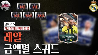 '레알' 10조부터 200조 금카까지 금액별 스쿼드 [급여285] 최근 달라진 메타 반영 FC온라인/피파4