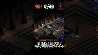 [디아블로2] 소서리스 헬 메피 10판 도전!! 득템은…