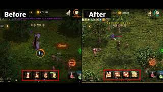 재미있는게임 리니지M 총사 마법탄 스킬 상향 업데이트 전후 비교영상