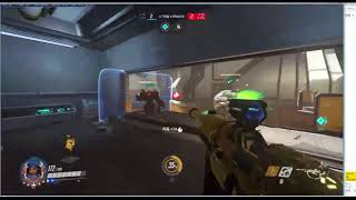 오버워치 1만 7천힐 아나 경쟁전  앵무하늘